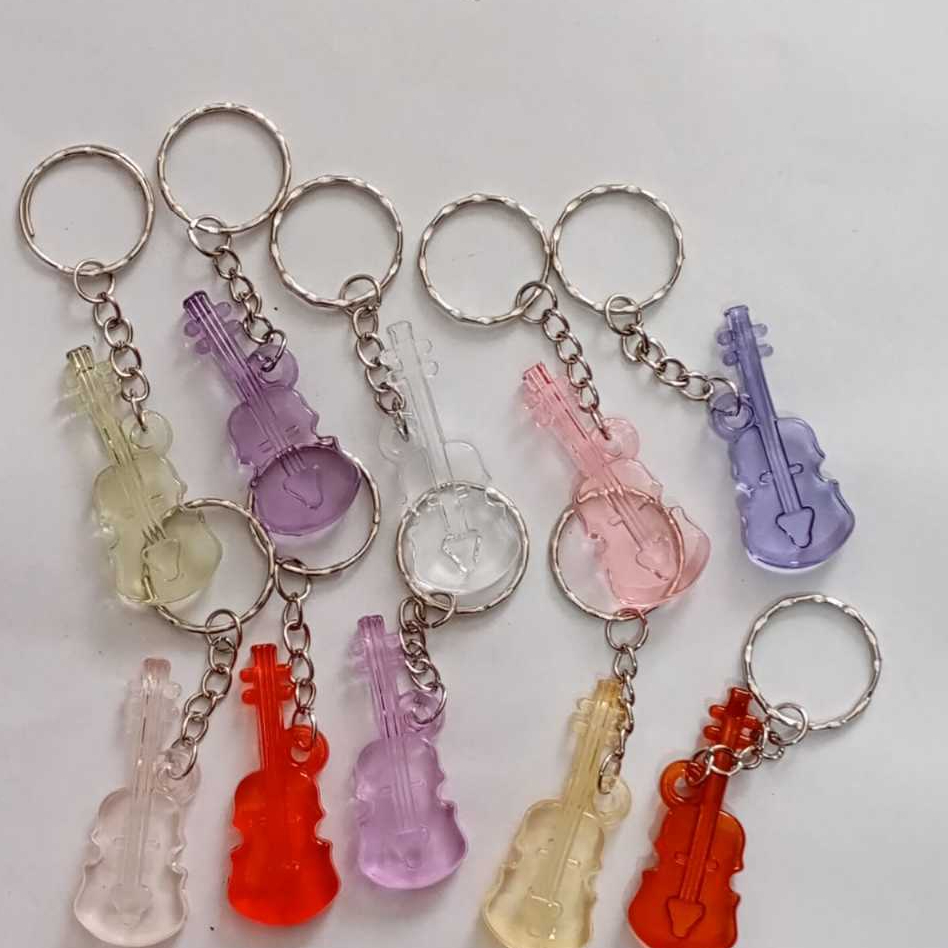 Chaveiro Violoncelo Instrumento musical Acrilico 5cm Pacote com 10 Unidades