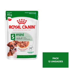 Pack Ração Úmida Royal Canin Sachê Mini Adult para Cães Adultos de Porte Pequeno com 12 sachês 85g