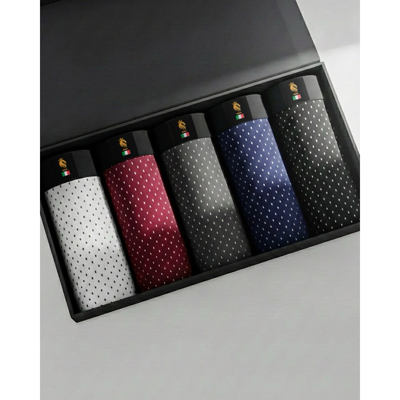 Kit 5 Cuecas Boxer DRY FIT Premium+ Forro 100% Algodão / Cueca Box Masculina Furadinha em Oferta na Shopee