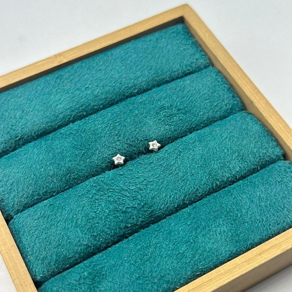 Brincos prata 925 infantil estrela e zircônia em Oferta na Shopee