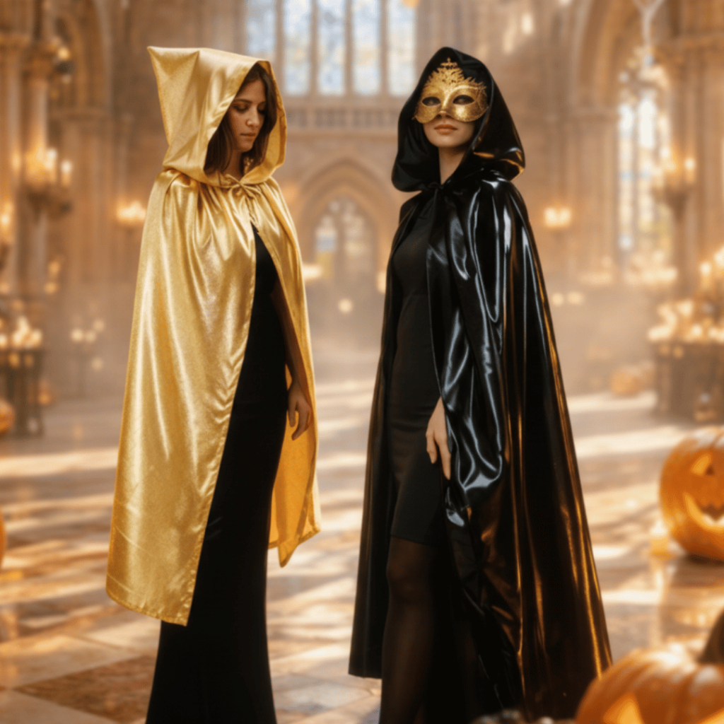 Capa Bruxa Vampiro Drácula Halloween/Carnaval Apenas Uma Face Adulto Umbanda E Candomblé Exu Premium