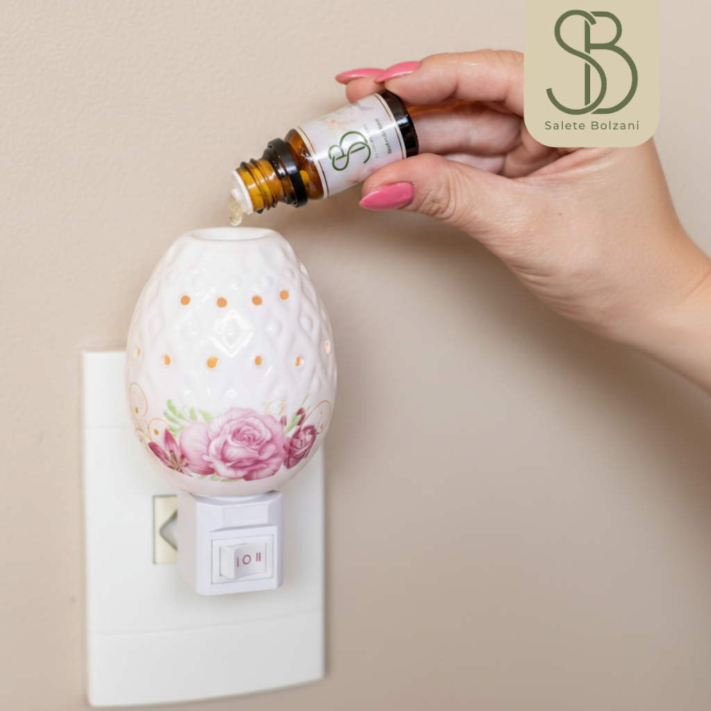 Kit Difusor Aromatizador Elétrico + Essência Aromaterapia Casa Aroma