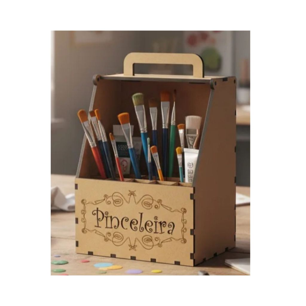 Organizador Porta Pinceis Porta Pincel Para Artesanato Pintura de Tela Pintura de Tecido