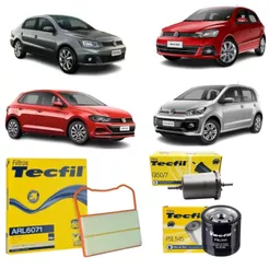 Kit Filtros Gol Voyage Up Polo Virtus Fox 1.0 12v Tecfil