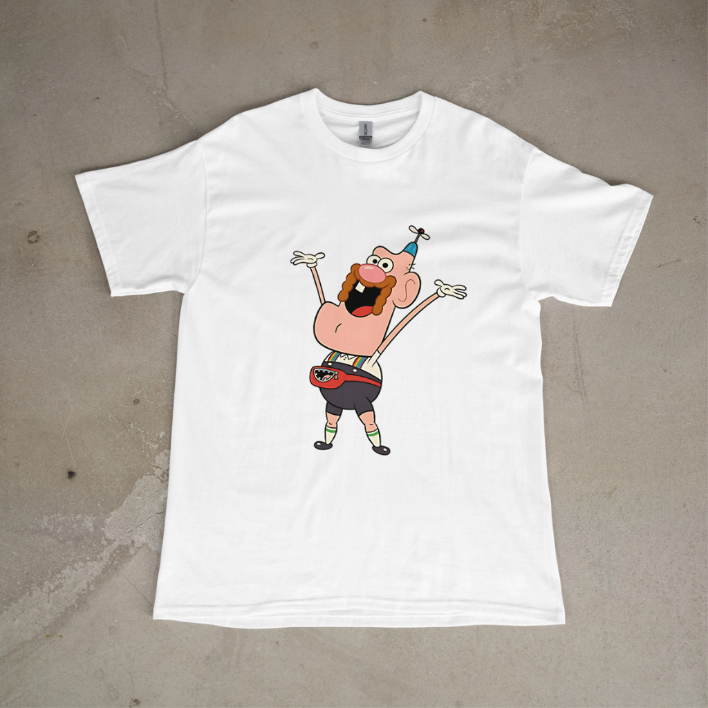 Camiseta Titio Avô - "Bom Dia!" Estampa Personagem Cartoon Estampa Exclusiva