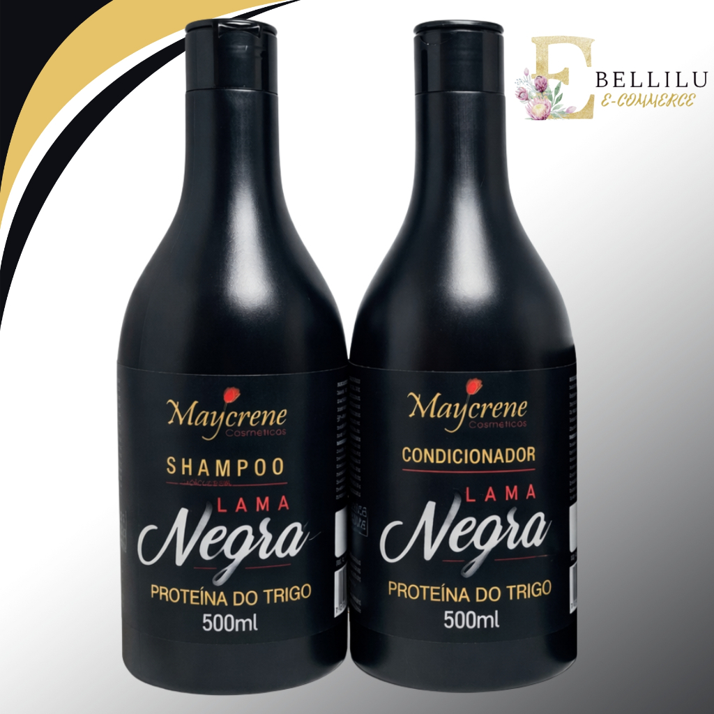Kit Matizador Shampoo Lama Negra 500ml+ Condicionador Lama Negra 500ml