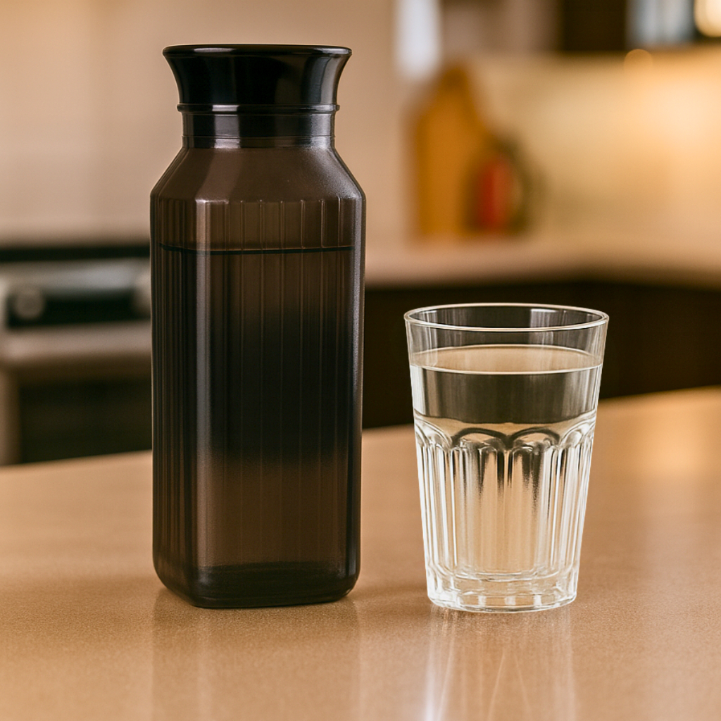 Garrafa de Geladeira Jarra Água Suco com Tampa Prática 1,5 Litros