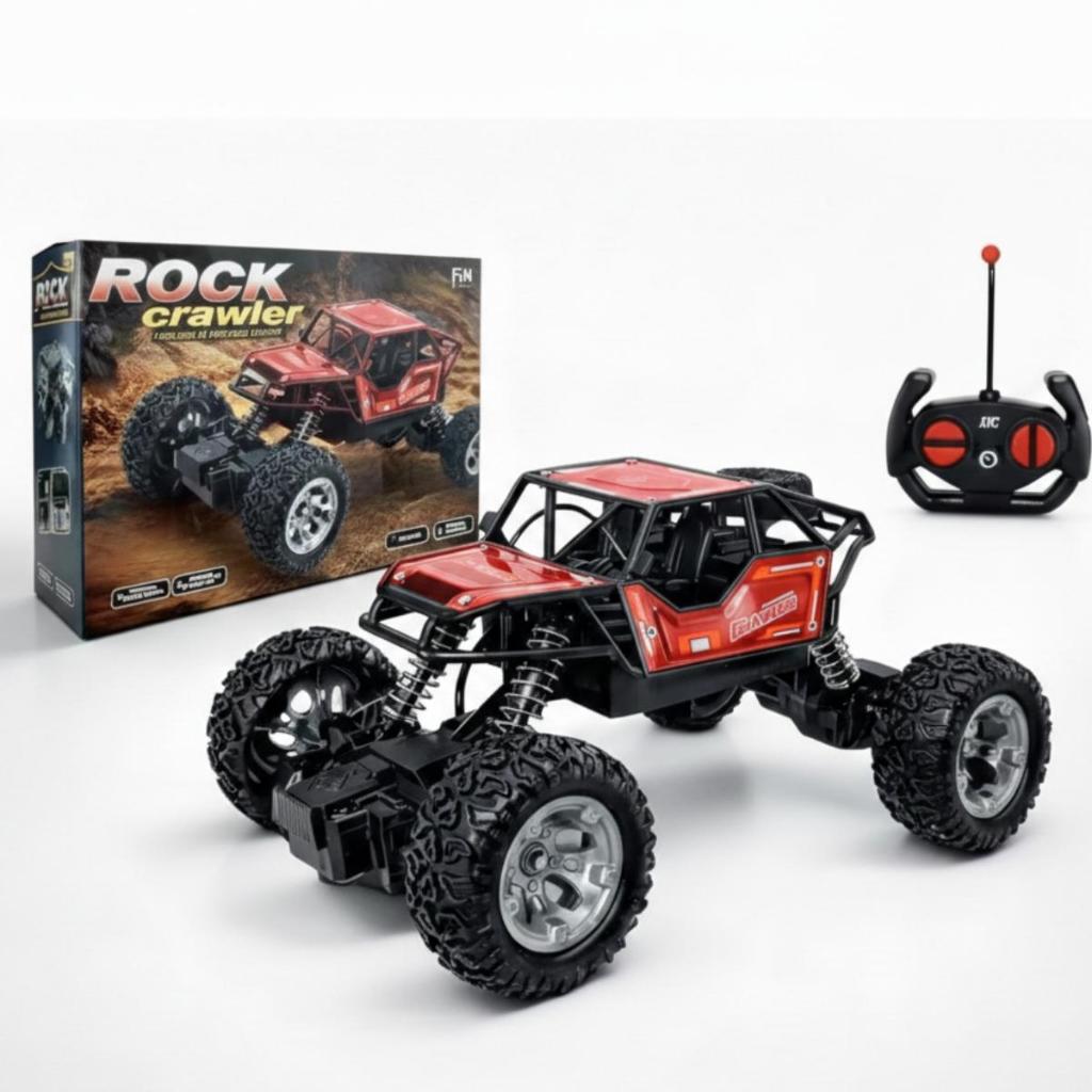 Carrinho Controle Remoto 4x4 Recarregável Rock Crawler Off-Road Suspensão Alta Imperial Toys
