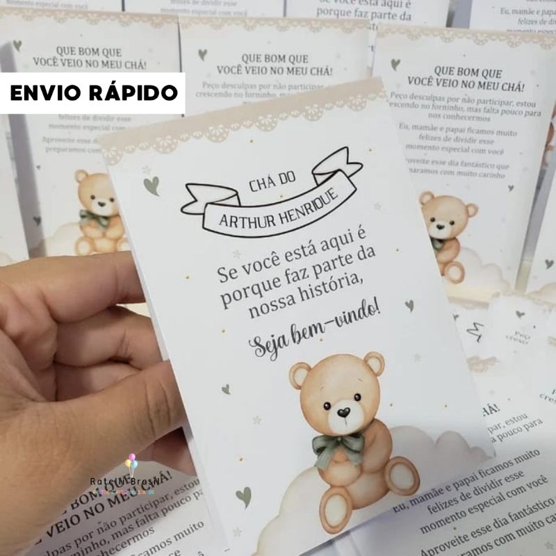 Plaquinha de Agradecimento Personalizada para Centro de Mesa - Chá de Bebê e Chá Revelação Aniversário| Qualquer Tema |