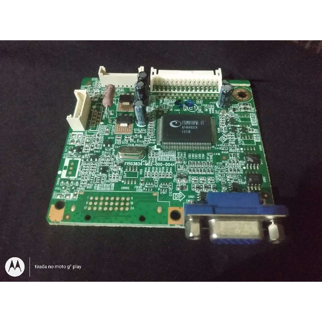 placa principal monitor 19" polegada positivo p971wal-p usado bom estado