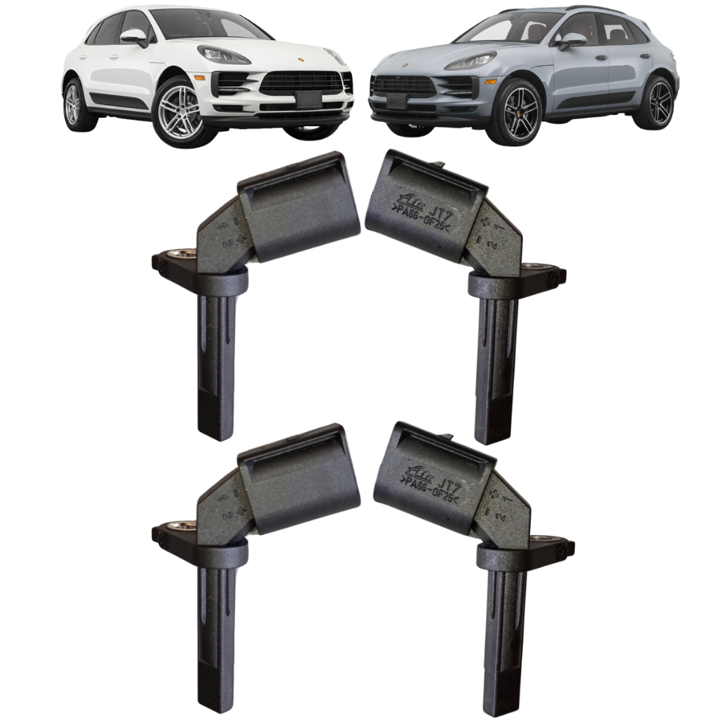 Kit 2 Pares Sensor Abs Porsche Macan Diant Tras Lado Esq Dir