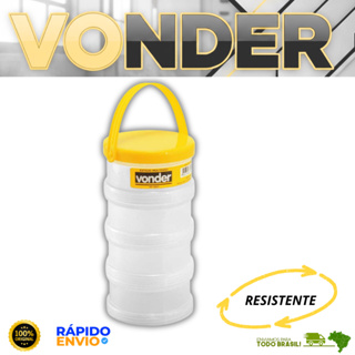 Estojo Multiuso Com Alça Tampa Rosqueavel C/ 4 Partes Rosqueáveis Vonder Oferta Resistente em Oferta na Shopee