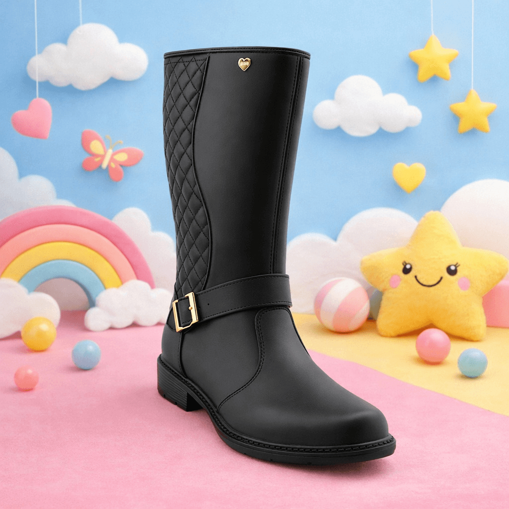 BOTA INFANTIL FEMININA CANO ALTO BORDADA MATELASSÊ ZIPER MACIA CONFORTAVEL LANCAMENTO INVERNO em Oferta na Shopee