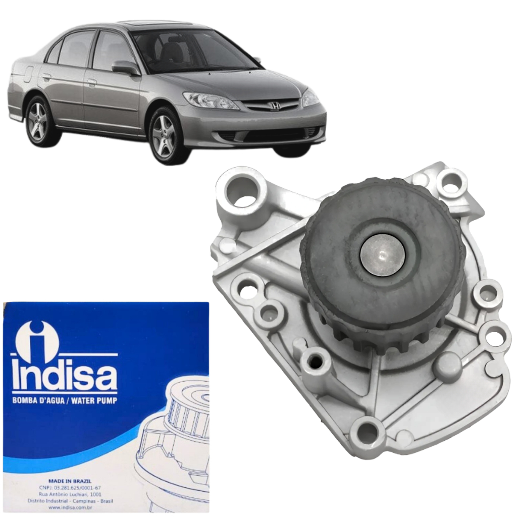 Bomba d'Água para Honda Civic 1.7 16v 2001 2002 2003 2004 2005 2006 Original Indisa
