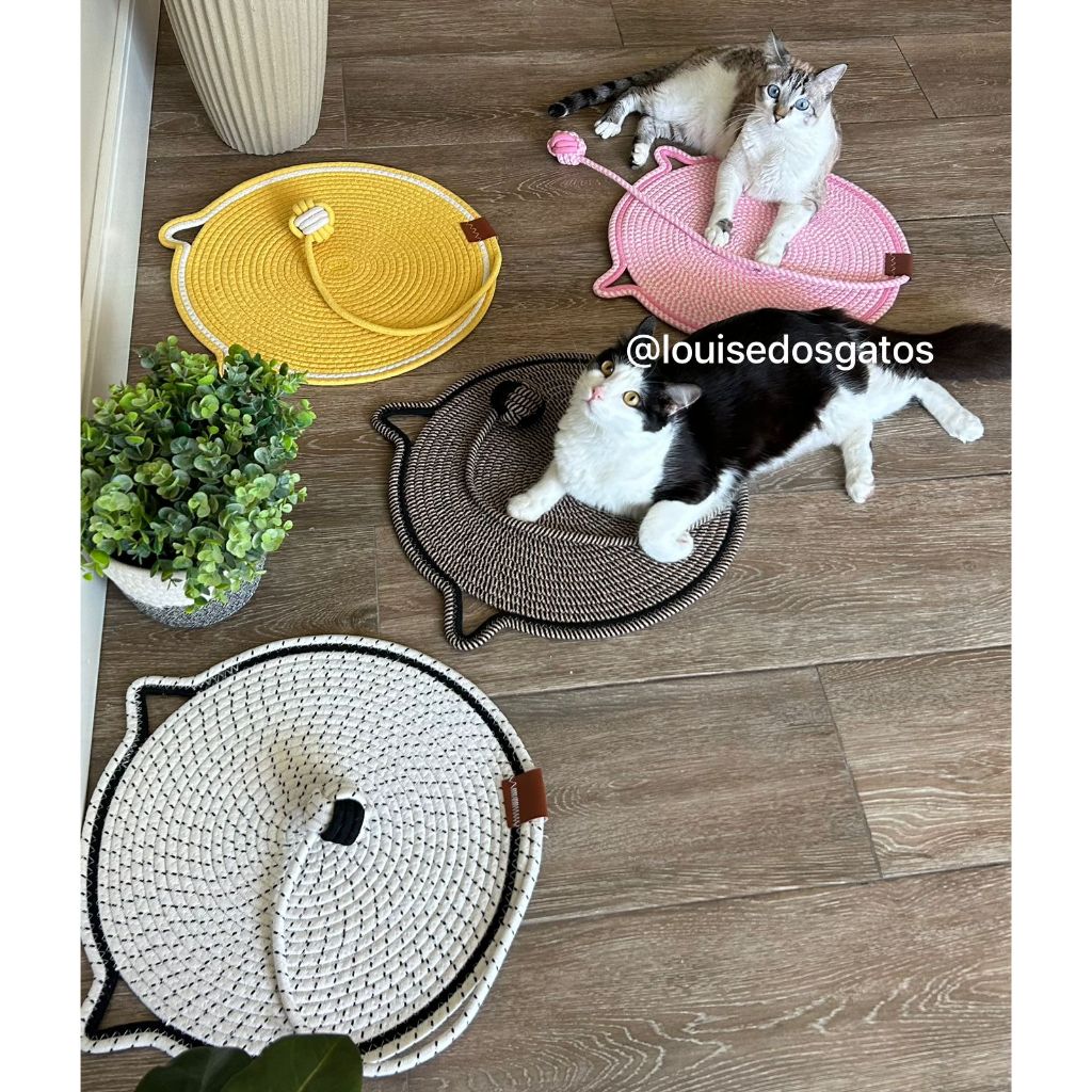 Tapete Arranhador Brinquedo Gato/ Interativo/ Limpa Pata em Oferta na Shopee