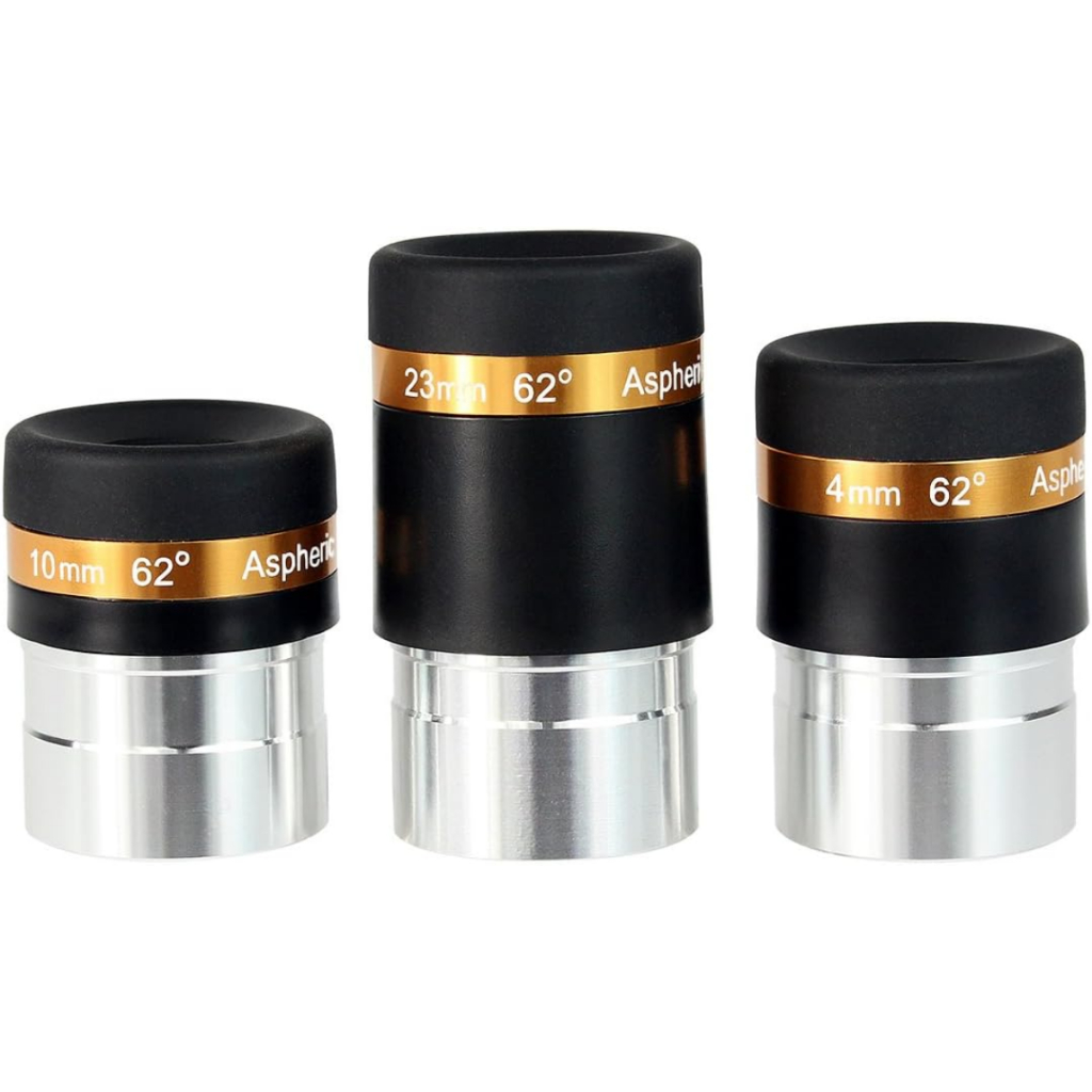 Lente de Telescópio Astronômico Ocular Aspheric Ângulo 62° HD 4mm/10mm/23mm Svbony em Oferta na Shopee