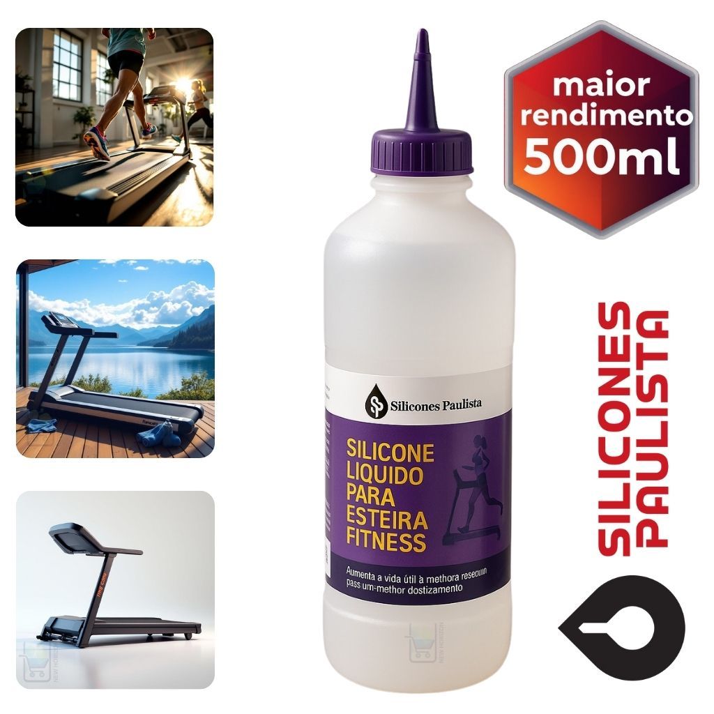Silicone Lubrificante Esteira Elétrica Profissional e Residencial 500ML em Oferta na Shopee