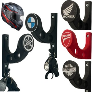 Suporte para Pendurar Capacete com Acessório porta Chave fixado na Parede com buchas e parafusos em Oferta na Shopee