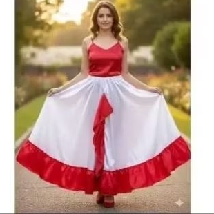 SAIA MARIA NAVALHA 4,5M RODA- sem a blusa--umbanda---ENVIAMOS O MAIS RÁPIDO POSSÍVEL---