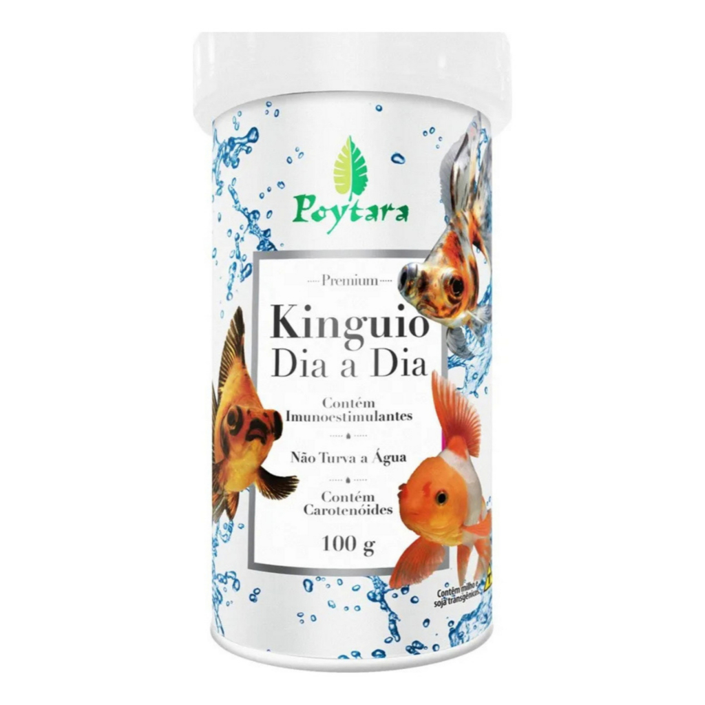 Ração Poytara Kinguio Dia A Dia 100g AQUARIO  LAGO JAPONES