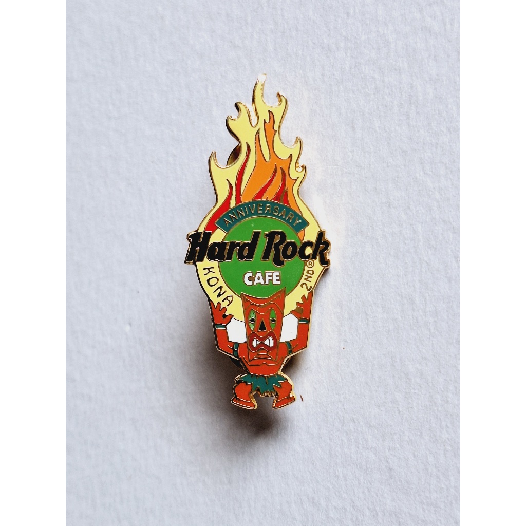 Pin / Broche - Hard Rock Cafe - Kona - 2nd Anniversary Tiki God holding HRC Logo