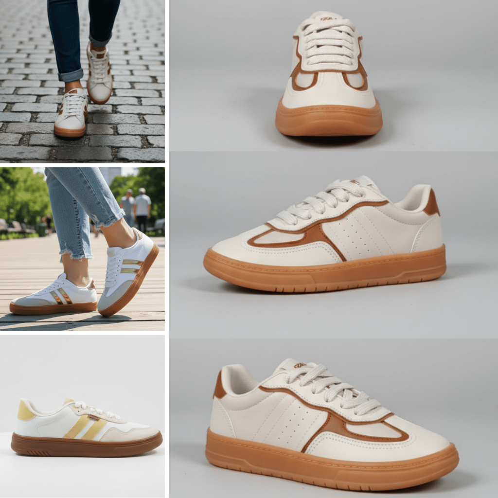 Tenis Feminino Samba Estiloso Confortável Casual Retro Classico Vintage