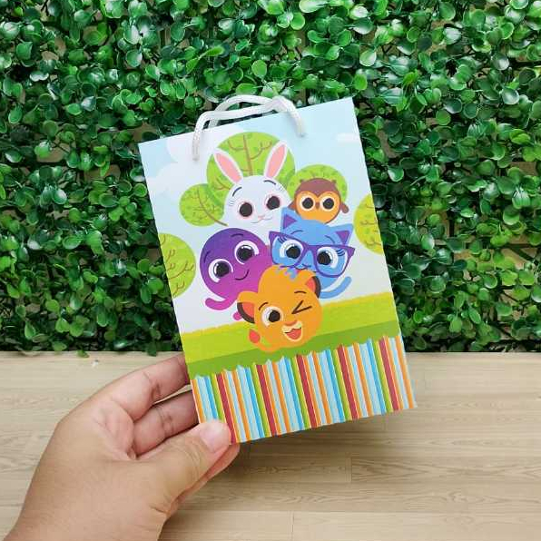 Sacolinha Surpresa Personalizada Lembrancinha Bolo Fofos Kit Sacolinha Tamanho P