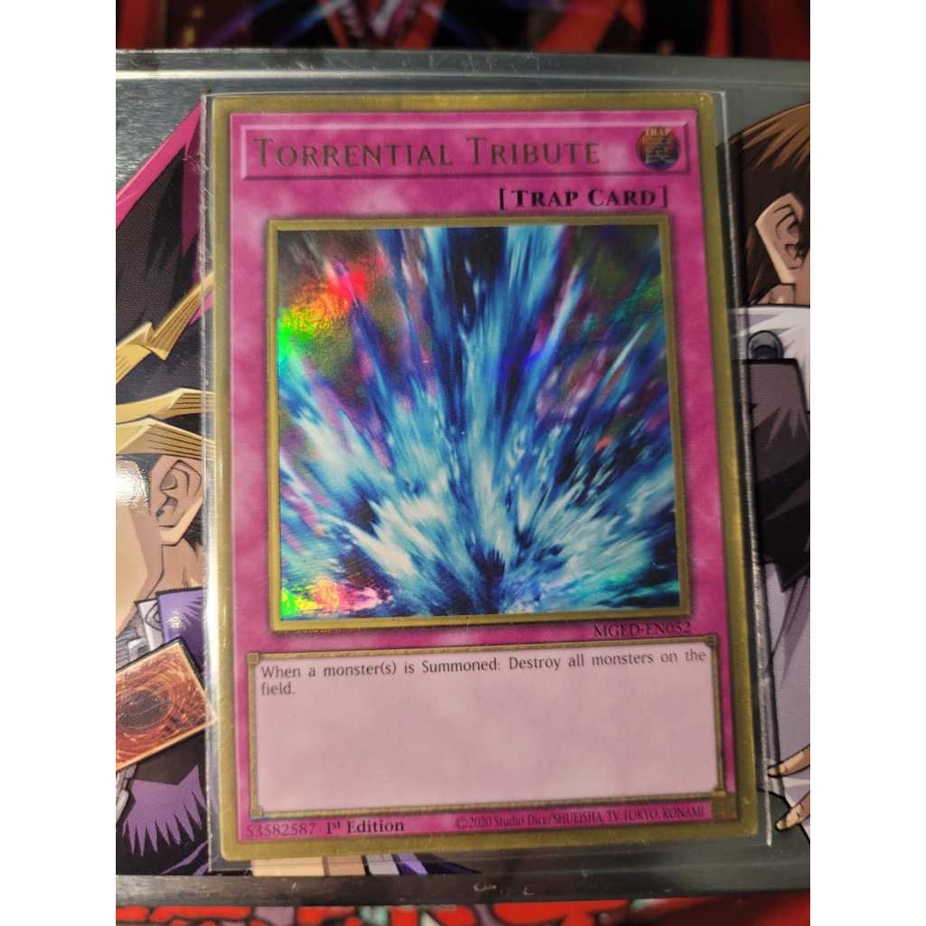 Torrential Tribute - Tributo Torrencial - DOURADA - Yugioh - Original Konami.