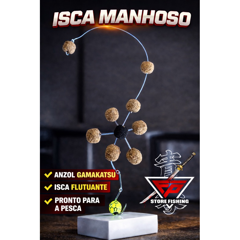 isca manhoso empanado na p40 10mm para pesca de tambaqui e tambacus Eva top