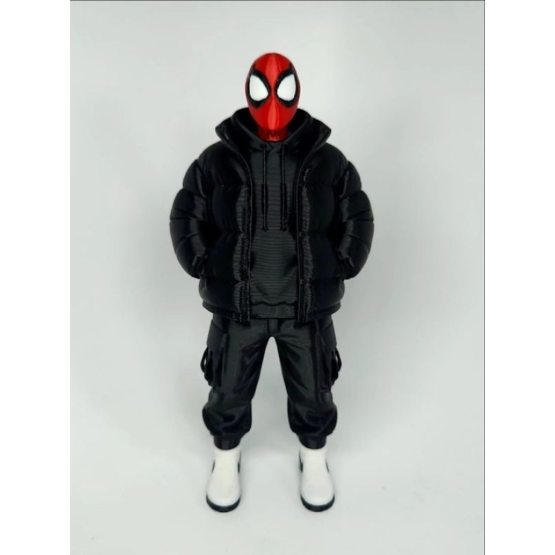 Boneco Colecionável – Spider-Man (Homem-Aranha) Estilo Streetwear, Elegante ou Banho - 16 cm de altura