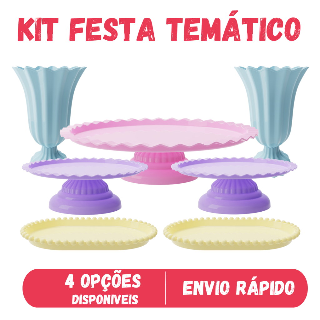 Kit de Festa Temático Modelo 50 – 8 Variações Exclusivas em Oferta na Shopee