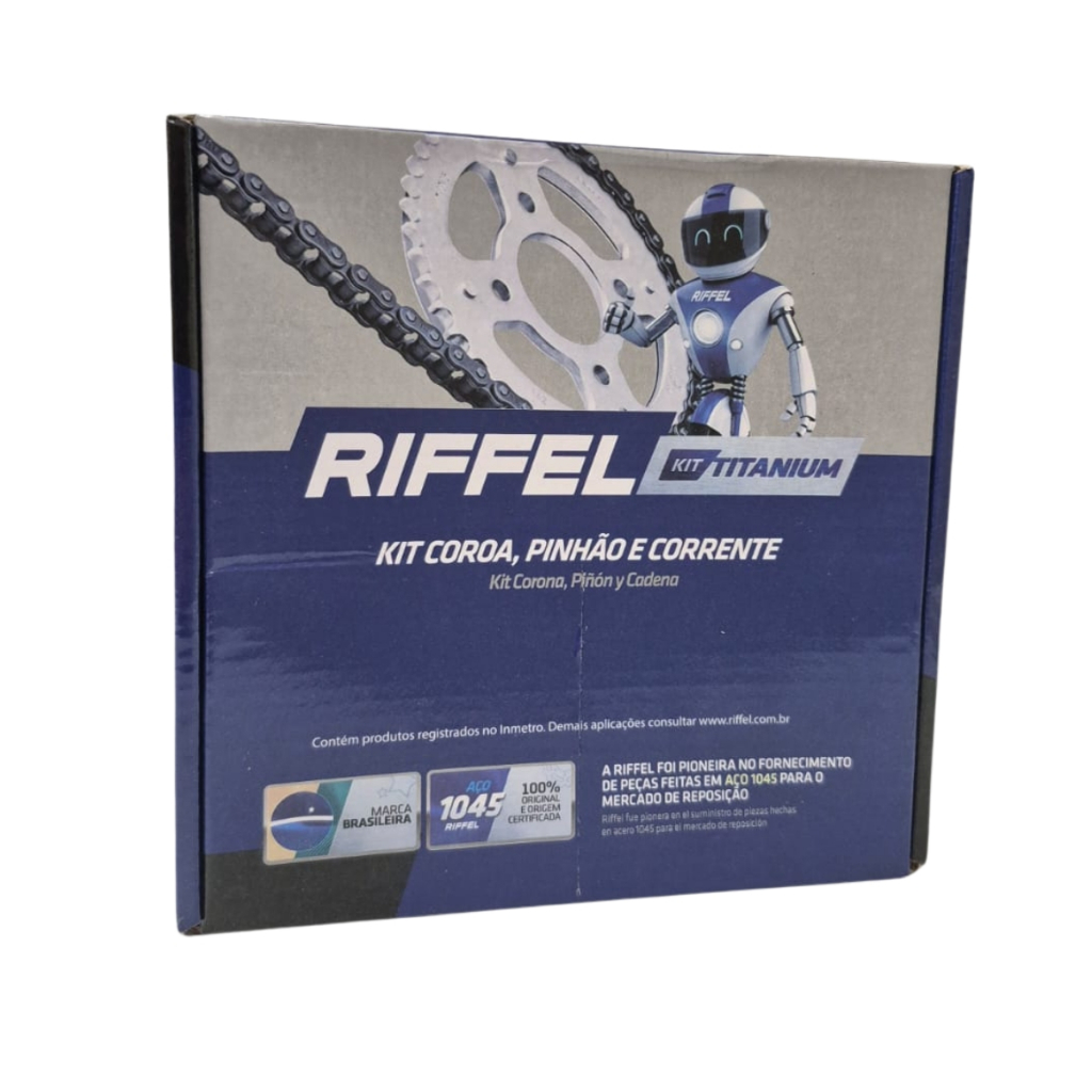 Kit Relação Transmissão Ybr Factor 125 2000 à 2016 Original RIFFEL novo