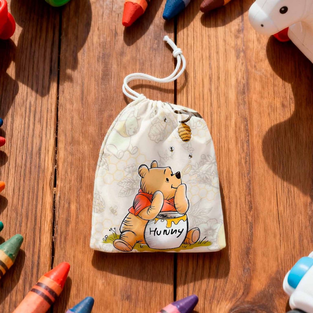 Kit Saquinhos Surpresa Ursinho P00h Aniversário Infantil Lembrancinhas Personalizadas Festa Menino