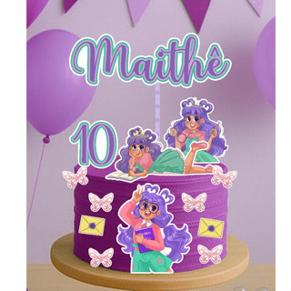 Envio em até 24h Topo Topper de Bolo Decoração De Bolo Enfeite O Diário de uma Princesa Desastrada  Personalizado em Oferta na Shopee