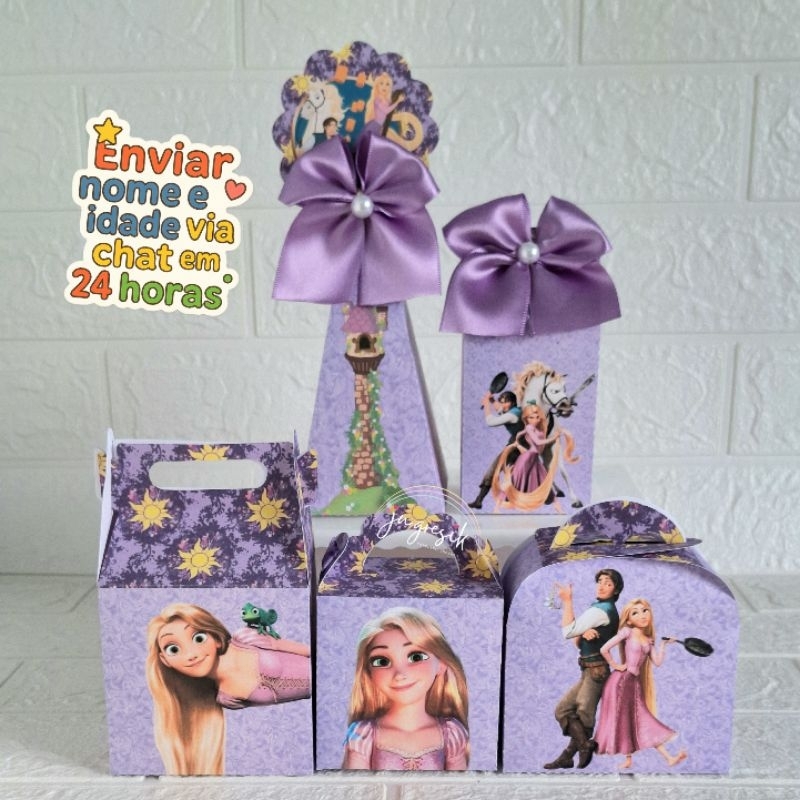 Kit Festa: Rapunzel Lembrancinha personalizada para aniversário