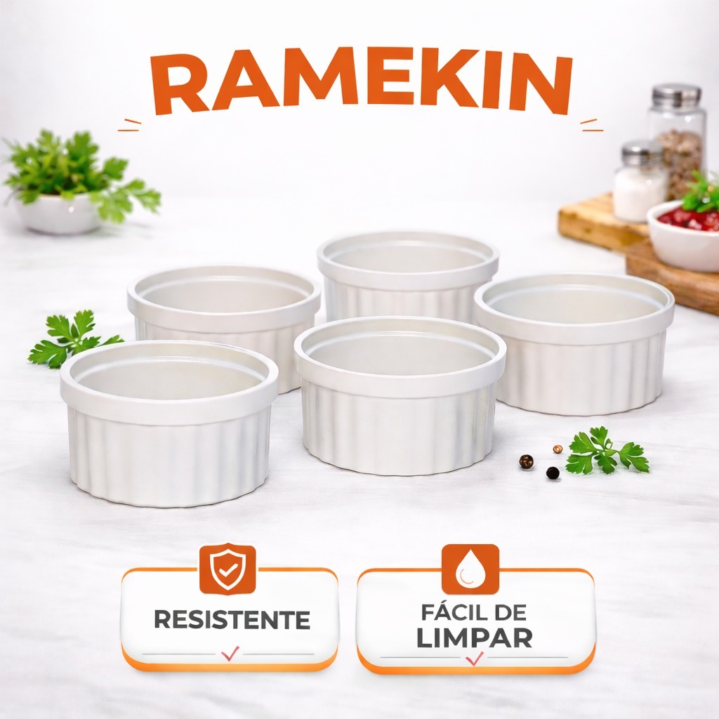 Kit 30 Ramekins Branco Plástico 100ml Canelado | Molheira para Molhos, Petiscos, Buffet e Festas