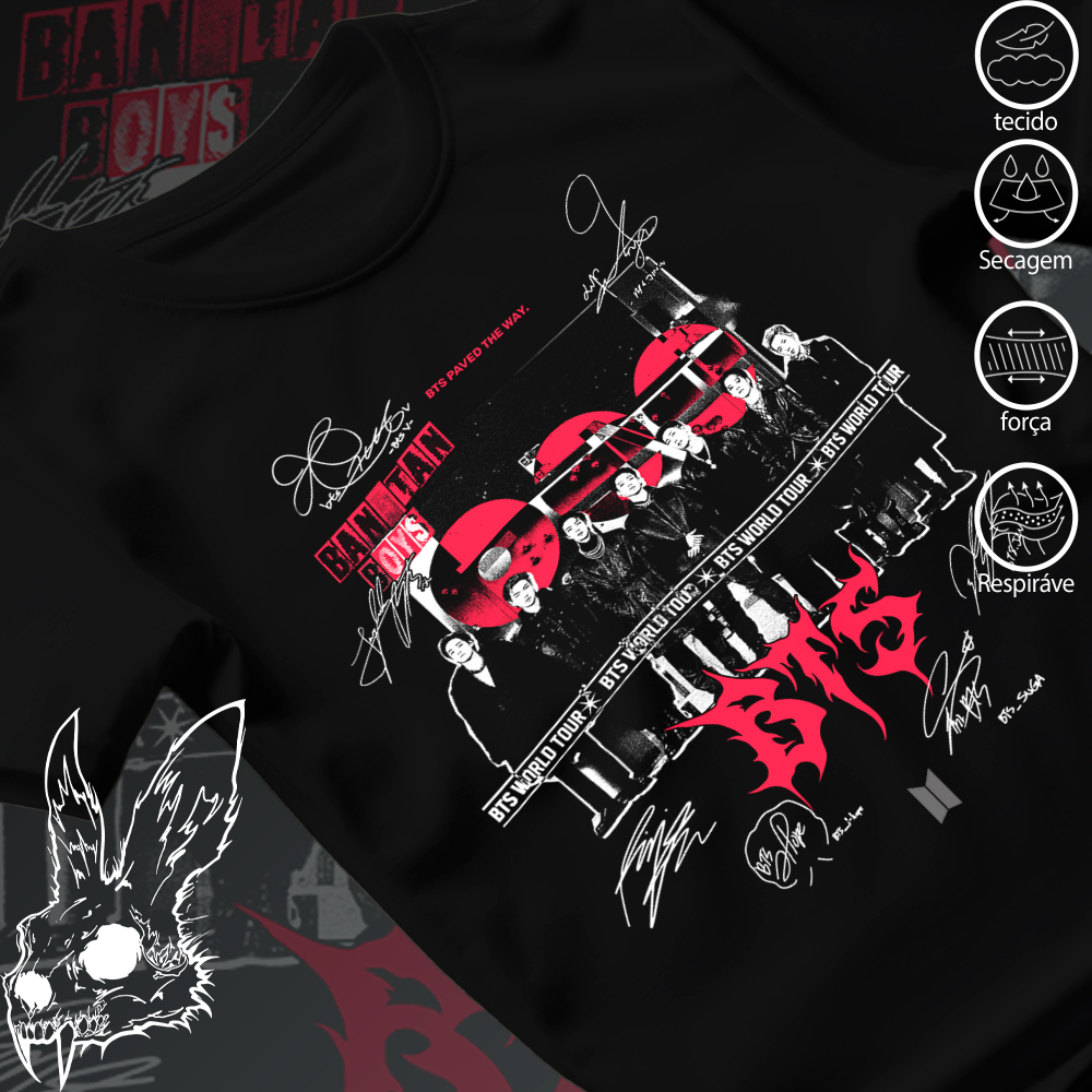 Camiseta Basica e OVERSIZED Bts Arirang Bangtan Boys We Are Kpop Graphic Tee Unissex em Oferta na Shopee