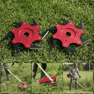 Kit 2 Laminas Canivete 6 Pontas Motopoda Para Roçadeira Stihl Fs75 Fs80 Fs85 Fs120 em Oferta na Shopee