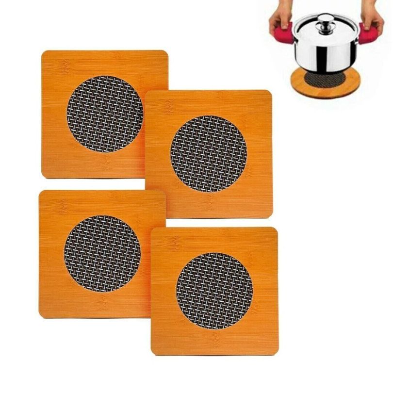 Jogo Descanso de Panela MDF 14,5cm  Apoio Para Panela e Protetor de Mesa com Formato Quadrado Excelente Cozinha em Oferta na Shopee