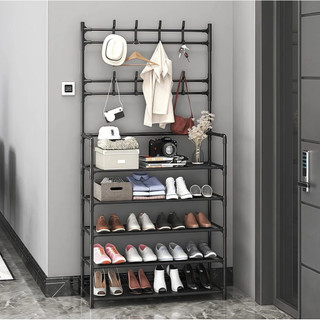 Arara 4/5 Sapateira Organizadora cabideiro suporte Multiuso Sapato Roupa Closet Quarto Ar…