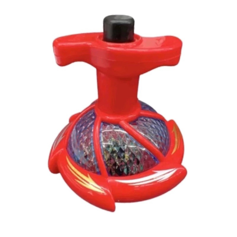 Pião Musical Luminoso Com Luz e Som Lançador Automático