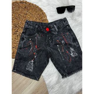 Bermuda Jeans Meninos Jogador 02 ao 16 em Oferta na Shopee