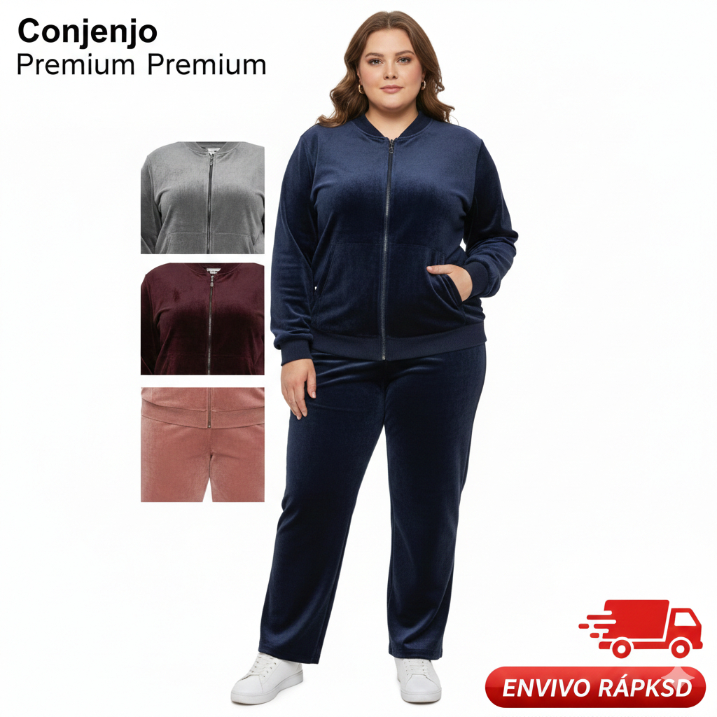conjunto veludo feminino 2026