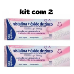 Pomada Nistatina + Óxido de Zinco 60g com Ação Antifúngica e Protetora em Oferta na Shopee