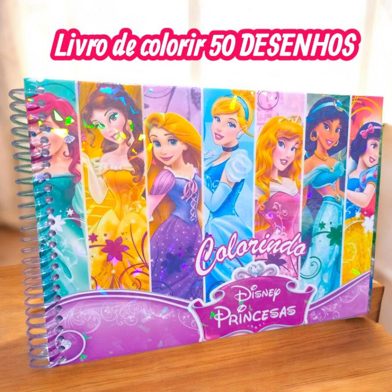 livro para colorir princesa de Disney
