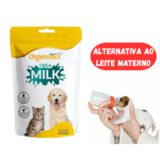 Alimento Completo para Filhote Cães e Gatos Orga Milk Leite em Pó Sache 60g Organnact em Oferta na Shopee
