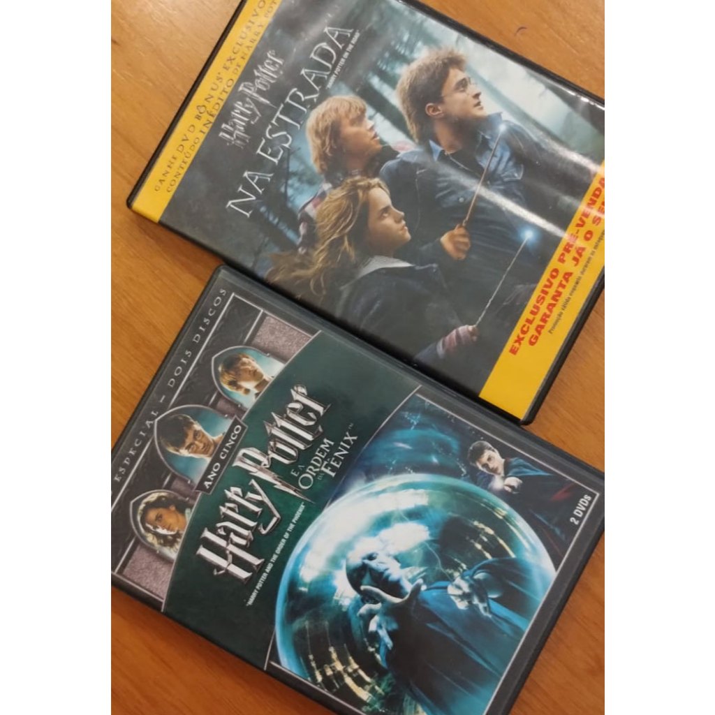 HARRY POTTER  e a Ordem da Fênix + HARRY POTTER Na Estrada DVD ORIGINAL USADO