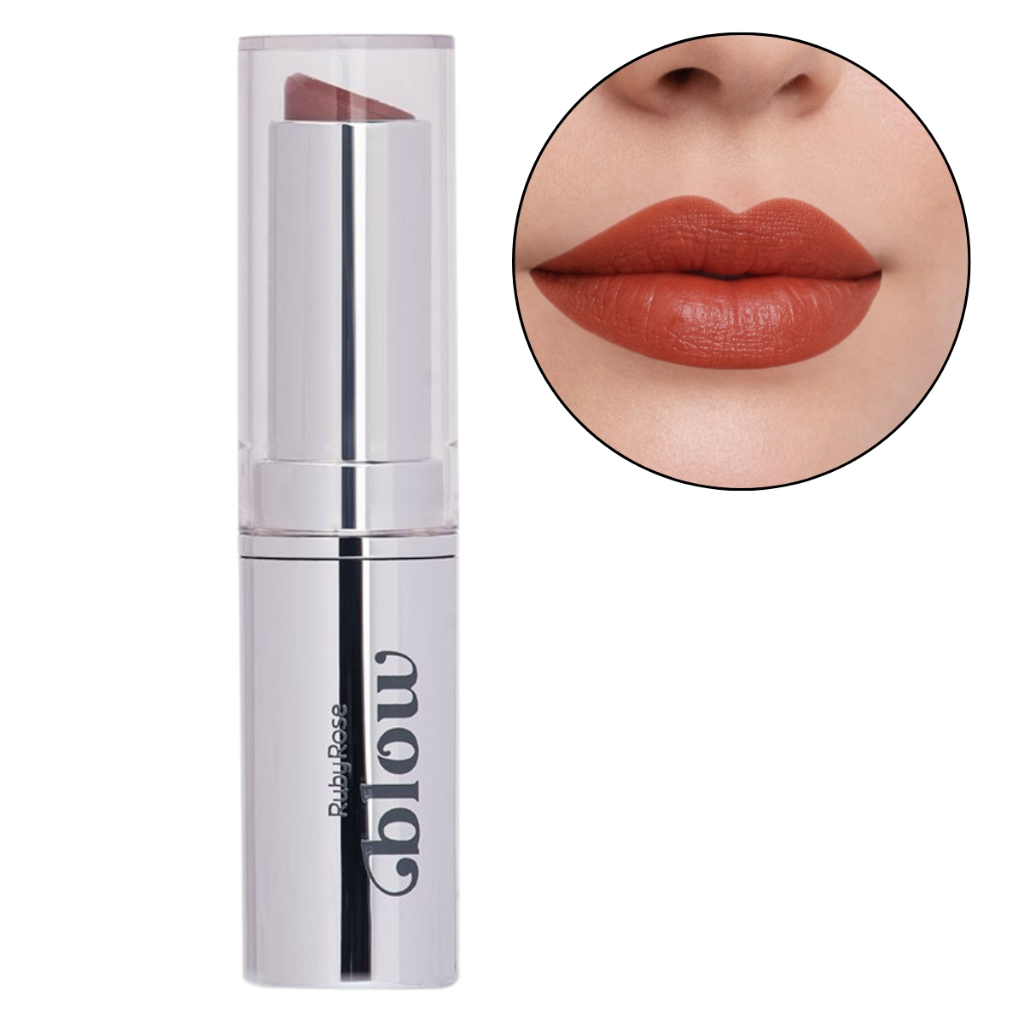 Batom Bastão Besties Satin Efeito Acetinado Cremoso Linha Blow Ruby Rose