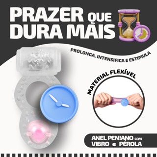 ANEL COM VIBRO DUPLO PRAZER EM UM ÚNICO ACESSÓRIO em Oferta na Shopee