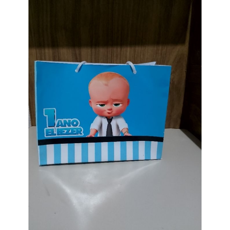 Sacola Surpresa personalizada para lembrancinhas de aniversário poderoso Chefinho fazemos todos os temas Semi montadas